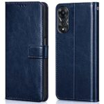 Shock Proof Flip Cover Back Case for Oppo A78 5G | Magnetic Wallet Leather Case with Stand