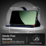 Shock Proof Flip Cover Back Case for Xiaomi 14 Civi 5G | Magnetic Wallet Leather Case with Stand - Image 5