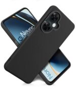 Slim Frameless Back Cover for 1+ OnePlus Nord CE 3 Lite 5G | Ultra Thin Lightweight Design & Camera Protection | Soft Matte Silicone Flexible Mobile Case (Black) - Image 2