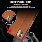 Shock Proof Flip Cover Back Case for Samsung Galaxy F14 5G | Magnetic Wallet Leather Case with Stand - Image 7