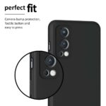 kelpuj Back Cover for 1+ Oneplus Nord 2 5G | Nord 2 5G Pac-Man Edition | Slim Soft Rubberised Case | Inner Velvet Fabric Lining | Matte Silicone Flexible Mobile Case | Camera Protection - Black - Image 8