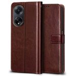 Shock Proof Flip Cover Back Case for Oppo F23 5G | Magnetic Wallet Leather Case with Stand - Image 3