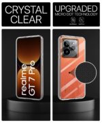 Transparent Back Cover Case for Compatible with Realme GT 7 Pro 5G | Raised Bumps for Full Device & Camera Protection Shockproof TPU Silicone Back Case Mobile Cover Transparent - Image 4