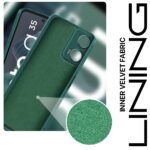 Back Cover for Motorola Moto G35 5G | Ultra Slim Soft Rubberised Case | Inner Velvet Fabric Lining | Matte Silicone Flexible Mobile Case | Camera Protection - Green - Image 4
