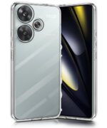 Crystal Clear Transparent Back Cover Case Compatible with Poco F6 5G Shockproof Flexible TPU Silicone Case with Full Body & Camera Protection Transparent - Image 2