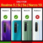 Shock Proof Flip Cover Back Case for Realme 5 / 5I / 5S / Narzo 10 | Magnetic Wallet Leather Case with Stand - Image 3