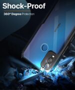 Shock Proof Clear Back Case Mobile Cover for Nokia G11 Plus (Hard | Hybrid PC + TPU | Full Armour Device & Camera Protection | Black) - Image 3