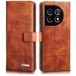 Shock Proof Flip Cover Back Case for 1+ Oneplus 11 5G | Magnetic Wallet Leather Case with Stand