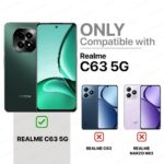Slim Frameless Back Cover for Realme C63 5G | Ultra Thin Lightweight Design & Camera Protection | Soft Matte Silicone Flexible Mobile Case (Blue) - Image 2