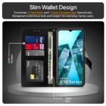 Shock Proof Flip Cover Back Case for Iqoo Z9 Lite | Magnetic Wallet Leather Case with Stand - Image 6