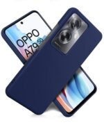 Slim Frameless Back Cover for Oppo A79 5G | Ultra Thin Lightweight Design & Camera Protection | Soft Matte Silicone Flexible Mobile Case (Blue) - Image 4