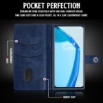 Shock Proof Flip Cover Back Case for 1+ Oneplus 9 5G | Magnetic Wallet Leather Case with Stand - Image 4