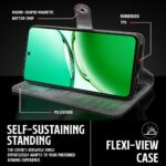 Shock Proof Flip Cover Back Case for Oppo F27 5G | Magnetic Wallet Leather Case with Stand - Image 8