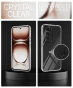 Crystal Clear Transparent Back Cover Case Compatible with Oppo Reno 12 5G Shockproof Flexible TPU Silicone Case with Full Body & Camera Protection Transparent - Image 3