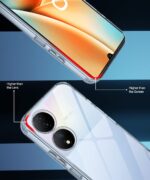 kelpuj Transparent Soft Silicone Back Case for Compatible with Vivo Y100 5G / T2 5G | Crystal Clear TPU Cover Shockproof & Flexible - Image 5