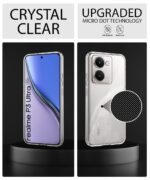 Transparent Back Cover Case for Realme P3 Ultra 5G | Raised Bumps for Full Device & Camera Protection Shockproof TPU Silicone Back Case Mobile Cover Transparent - Image 4