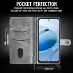 Shock Proof Flip Cover Back Case for Mi Redmi 12 5G | Magnetic Wallet Leather Case with Stand - Image 5