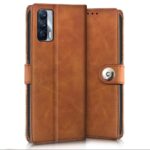 Shock Proof Flip Cover Back Case for Realme X7 5G | Magnetic Wallet Leather Case with Stand - Image 3
