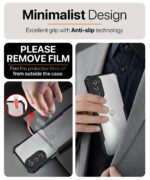 Shock Proof Clear Protective Back Case for Motorola Moto G52 | G82 5G - AirEDGE Technology | 360 Degree Camera Protection | Transparent Hybrid Back Case Mobile Cover - Black - Image 5