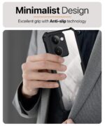 kelpuj Shock Proof Clear Protective Back Case for Realme P3 Ultra 5G - AirEDGE Technology | 360 Degree Camera Protection | Transparent Hybrid Back Case Mobile Cover - Black - Image 8