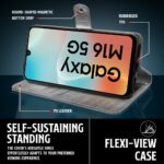 Shock Proof Flip Cover Back Case for Samsung Galaxy M16 5G | Magnetic Wallet Leather Case with Stand - Image 5