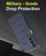 Ultimate Silicon Back Cover Case for Samsung Galaxy A15 5G | Military Grade Drop Protection Shockproof Bumper | Anti-Slip Grip | Scratch Proof Micro-Fibre Cloth Inside (Deep Blue) - Image 8