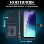 Shock Proof Flip Cover Back Case for Redmi A4 5G | Magnetic Wallet Leather Case with Stand - Image 6