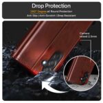 Shock Proof Flip Cover Back Case for Samsung Galaxy M35 5G | Magnetic Wallet Leather Case with Stand - Image 8