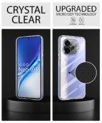 Transparent Back Cover Case for iQOO Neo 10R 5G | Raised Bumps for Full Device & Camera Protection Shockproof TPU Silicone Back Case Mobile Cover Transparent - Image 3