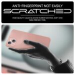 kelpuj Back Cover for Apple iPhone 15 Plus | Ultra Slim Soft Rubberised Case | Inner Velvet Fabric Lining | Matte Silicone Flexible Mobile Case | Camera Protection - Baby Pink - Image 8