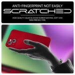 Back Cover for Apple iPhone 14 Plus | Ultra Slim Soft Rubberised Case | Inner Velvet Fabric Lining | Matte Silicone Flexible Mobile Case | Camera Protection - Crimson Red - Image 8