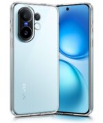 Transparent Back Cover Case for Vivo X200 FE | Raised Bumps for Full Device & Camera Protection Shockproof TPU Silicone Back Case Mobile Cover Transparent - Image 2