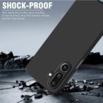 Back Cover for Samsung Galaxy M36 5G | Samsung Galaxy F36 5G | Ultra Slim Soft Rubberised Case (Black) - Image 4