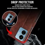 Shock Proof Flip Cover Back Case for Iqoo Z6 Lite 5G | Magnetic Wallet Leather Case with Stand - Image 8