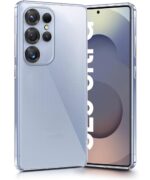 Transparent Back Cover Case for Samsung Galaxy S25 Ultra 5G | Raised Bumps for Full Device & Camera Protection Shockproof TPU Silicone Back Case Mobile Cover Transparent - Image 3