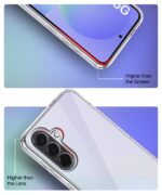 Transparent Back Cover Case for Samsung Galaxy A36 5G | Galaxy A56 5G | Raised Bumps for Full Device & Camera Protection Shockproof TPU Silicone Back Case Mobile Cover Transparent - Image 8