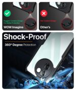 Thermoplastic Polyurethane Shock Proof Clear Protective Back Case for Vivo V30E 5G-Airedge Technology|360 Degree Camera Protection|Transparent Hybrid Back Case Mobile Cover-Black - Image 4