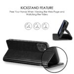 Shock Proof Flip Cover Back Case for Kelpuj Shockproof Flip Case Back Cover Compatible With Apple Iphone 11 Pro (Flexible | Leather Finish | Card Pockets Wallet & Stand | Black) | Magnetic Wallet Leather Case with Stand - Image 8