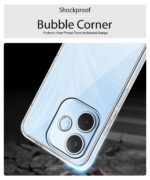 kelpuj Transparent Back Cover Case for Oppo A5 Pro 5G | Raised Bumps for Full Device & Camera Protection Shockproof TPU Silicone Back Case Mobile Cover Transparent - Image 6