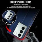 Shock Proof Flip Cover Back Case for Vivo V27 | Magnetic Wallet Leather Case with Stand - Image 6