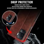 Shock Proof Flip Cover Back Case for Oppo F19 Pro | Magnetic Wallet Leather Case with Stand - Image 4