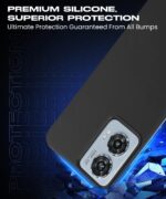 Slim Frameless Back Cover for Motorola Moto Edge 50 Fusion 5G | Moto Edge G96 Fusion 5G Ultra Thin Lightweight Design & Camera Protection | Soft Matte Silicone Flexible Mobile Case Black - Image 5