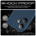 Back Cover for Realme GT 6T 5G | Realme GT 6 | Ultra Slim Soft Rubberised Case | Inner Velvet Fabric Lining | Matte Silicone Flexible Mobile Case | Camera Protection - Blue - Image 4