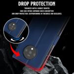 Shock Proof Flip Cover Back Case for Oneplus 7T | Magnetic Wallet Leather Case with Stand - Image 4