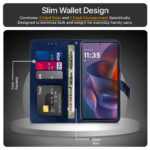 Shock Proof Flip Cover Back Case for Motorola Moto Edge 60 Stylus 5G | Magnetic Wallet Leather Case with Stand - Image 4