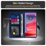 Shock Proof Flip Cover Back Case for Motorola Moto Edge 50 Pro | Magnetic Wallet Leather Case with Stand - Image 6