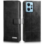 Shock Proof Flip Cover Back Case for Xiaomi Redmi Note 12 4G | Magnetic Wallet Leather Case with Stand