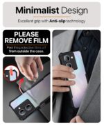 Shock Proof Clear Protective Back Case for Vivo Y27 5G - AirEDGE Technology | 360 Degree Camera Protection | Transparent Hybrid Back Case Mobile Cover - Black - Image 5