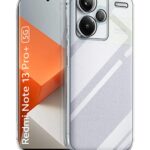 kelpuj Crystal Clear Transparent Back Case for Compatible with Xiaomi Redmi Note 13 Pro Plus 5G | Shockproof Flexible TPU Silicone Cover | Full Body & Camera Protection Transparent
