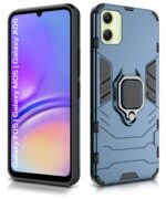 Shock Proof Back Case Mobile Cover for Samsung Galaxy F05 | Galaxy M05 | Galaxy A05 | Back Cover Case (Tough Armor | Hybrid PC + TPU | Ring Holder & in-Built Kickstand | Blue) - Image 4